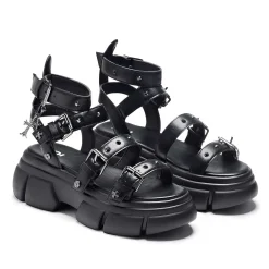 KOI footwear A Raining Vengeance Charm Platform Sandals<Women'S Strappy Sandals