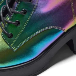 KOI footwear Bismuth Platform Military Boots - Rainbow<Women'S Chunky Boots