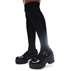 KOI footwear Black Chunky Platform Mary Jane Shoes<Women'S The Mary Jane