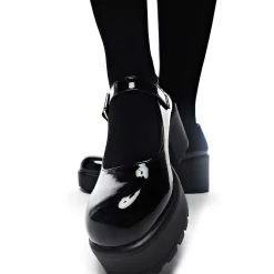 KOI footwear Black Chunky Platform Mary Jane Shoes<Women'S The Mary Jane
