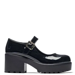 KOI footwear Black Chunky Platform Mary Jane Shoes<Women'S Heeled Mary Janes