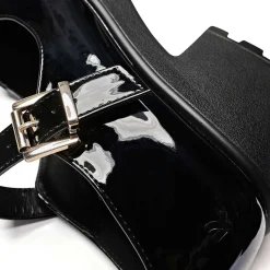 KOI footwear Black Chunky Platform Mary Jane Shoes<Women'S Heeled Mary Janes