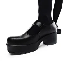 KOI footwear Black Chunky Platform Mary Jane Shoes<Women'S The Mary Jane