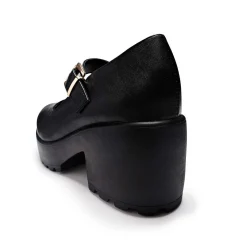 KOI footwear Black Chunky Platform Mary Jane Shoes<Women'S Heeled Mary Janes
