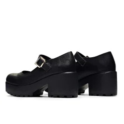 KOI footwear Black Chunky Platform Mary Jane Shoes<Women'S Heeled Mary Janes