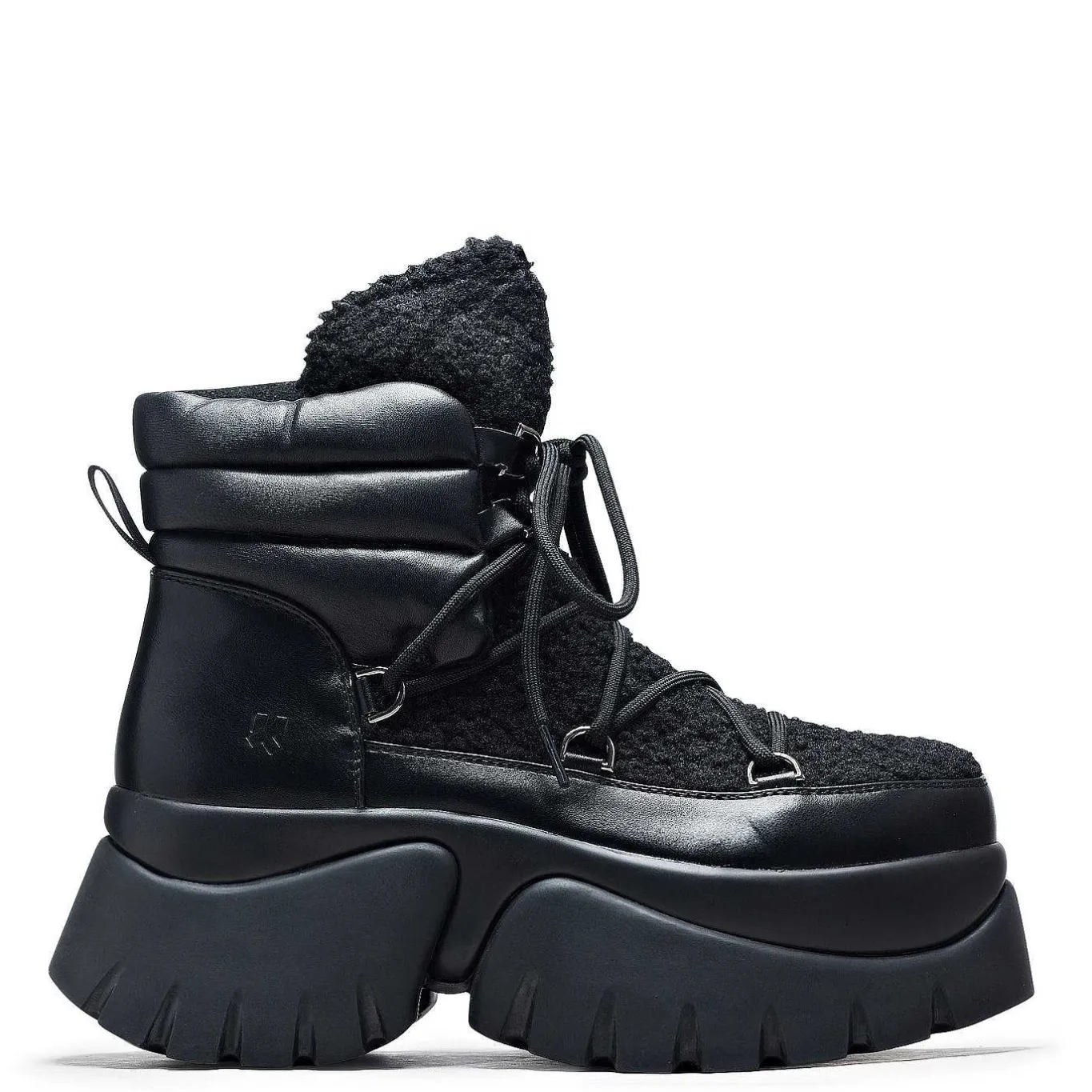KOI footwear Black Fluffy Vilun Winter Boots |<Women'S Snow Boots