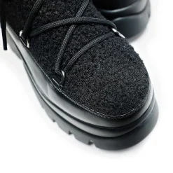 KOI footwear Black Fluffy Vilun Winter Boots |<Women'S Snow Boots
