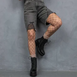 KOI footwear Black Leather Chunky Platform Military Boots In Size 10<Women'S Platform Boots