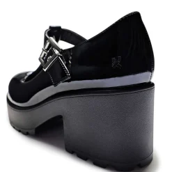 KOI footwear Black Patent Chunky Platform Mary Jane Shoes<Women'S Black Mary Janes