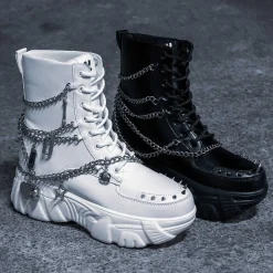 KOI footwear Boned Catch Black Mystic Charm Boots<Women'S Chunky Boots