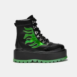 KOI footwear Cha Cha Cha Hologram Flame Boots<Women'S Chunky Boots