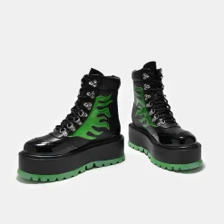 KOI footwear Cha Cha Cha Hologram Flame Boots<Women'S Platform Boots