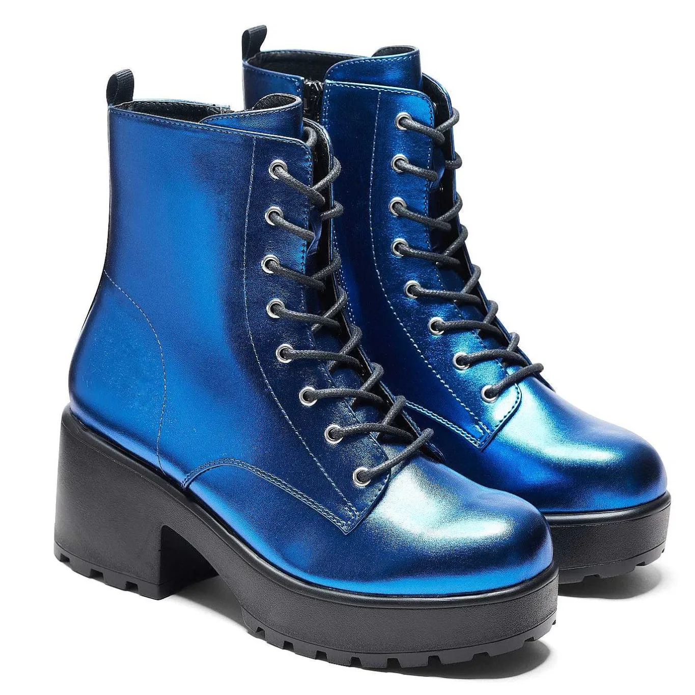 KOI footwear Cobalt Haze Military Platform Boots | Women'S Boots |<Women'S Chunky Boots