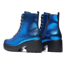 KOI footwear Cobalt Haze Military Platform Boots | Women'S Boots |<Women'S Chunky Boots