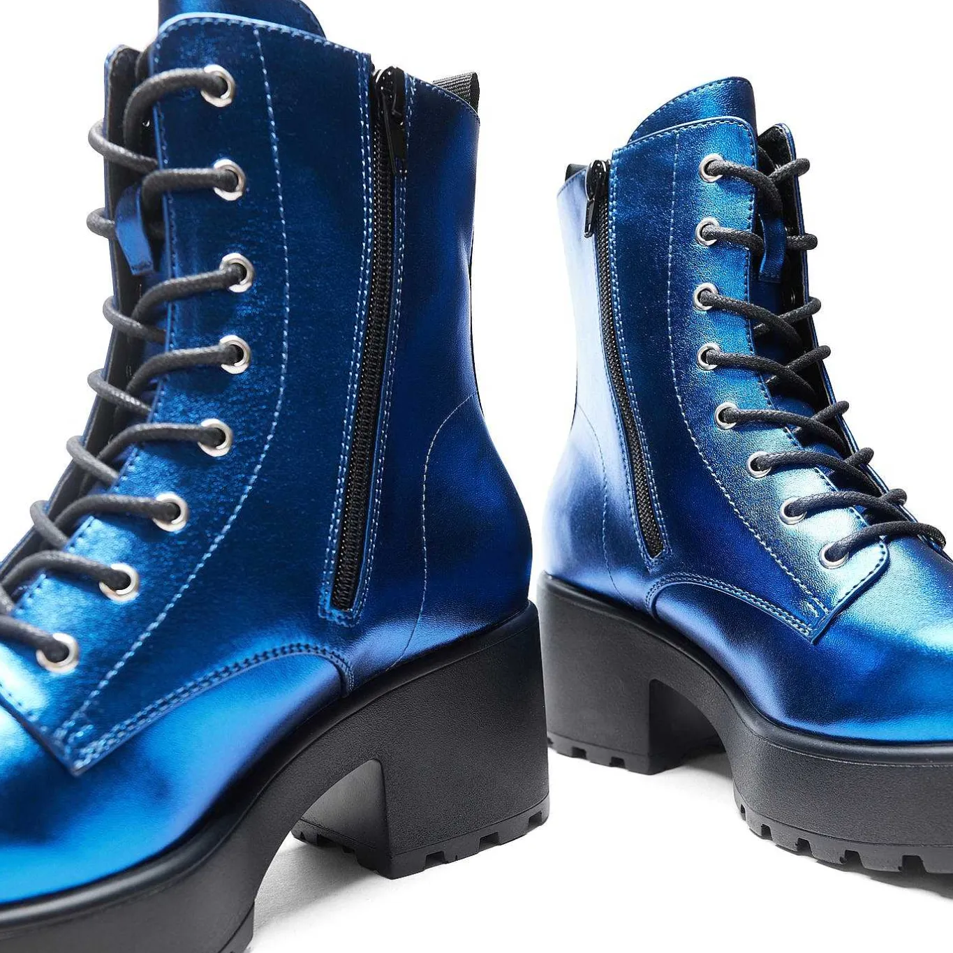 KOI footwear Cobalt Haze Military Platform Boots | Women'S Boots |<Women'S Chunky Boots