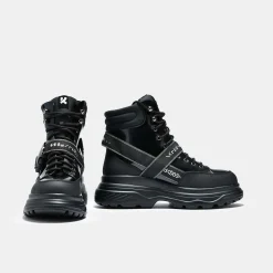 KOI footwear Cypher Men'S Black Trail Boots<Men'S Biker Boots
