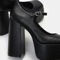 KOI footwear Darkbloom Black Platform Heels<Women'S Platform Heels