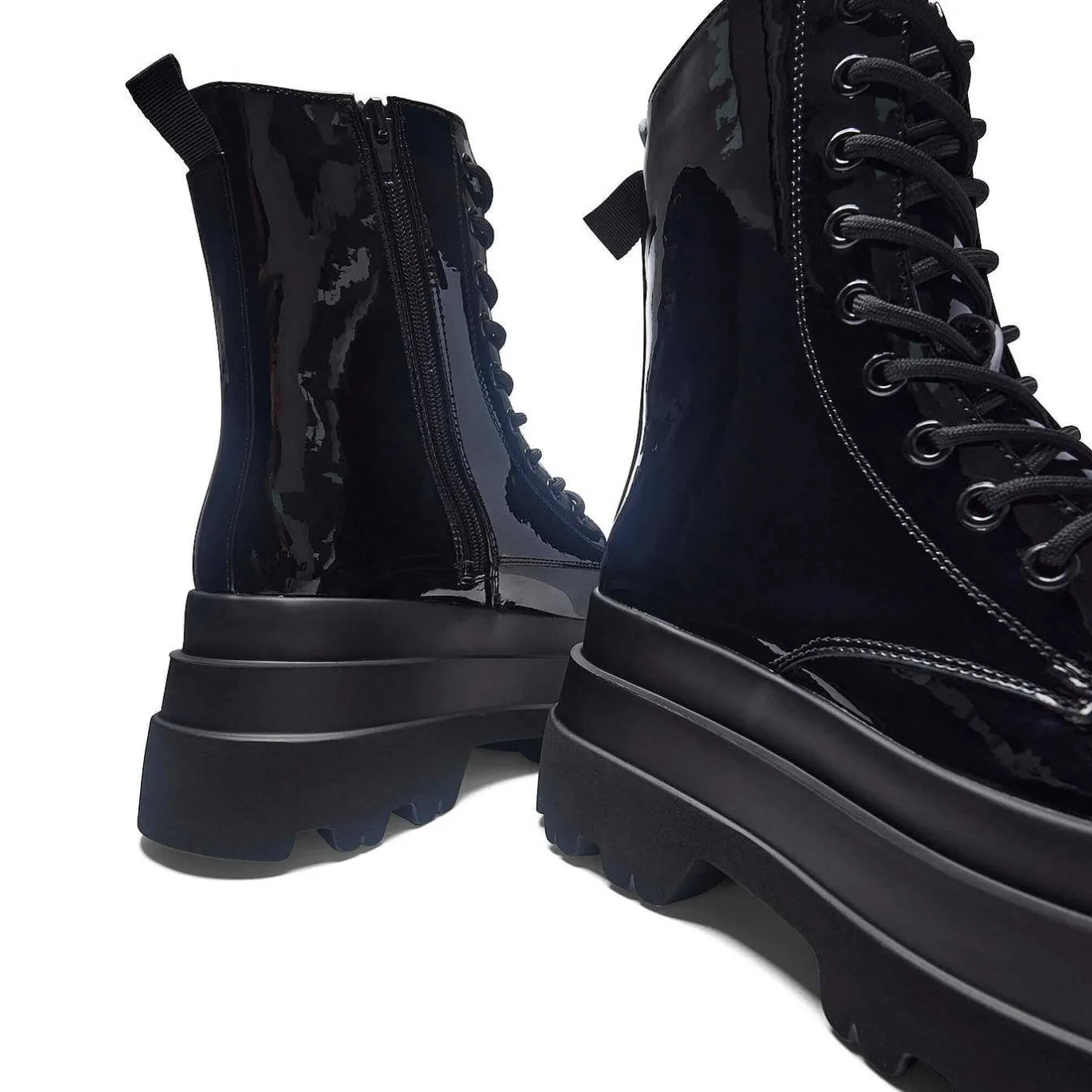 KOI footwear Deathwatch Trident Patent Platform Boots<Women'S Chunky Boots