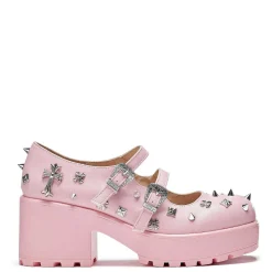 KOI footwear Devil Blushes Double Strap Mary Jane Shoes<Women'S Heeled Mary Janes