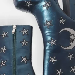 KOI footwear Dreams Of Mooncraft Teal Heeled Boots<Women'S Heeled Boots