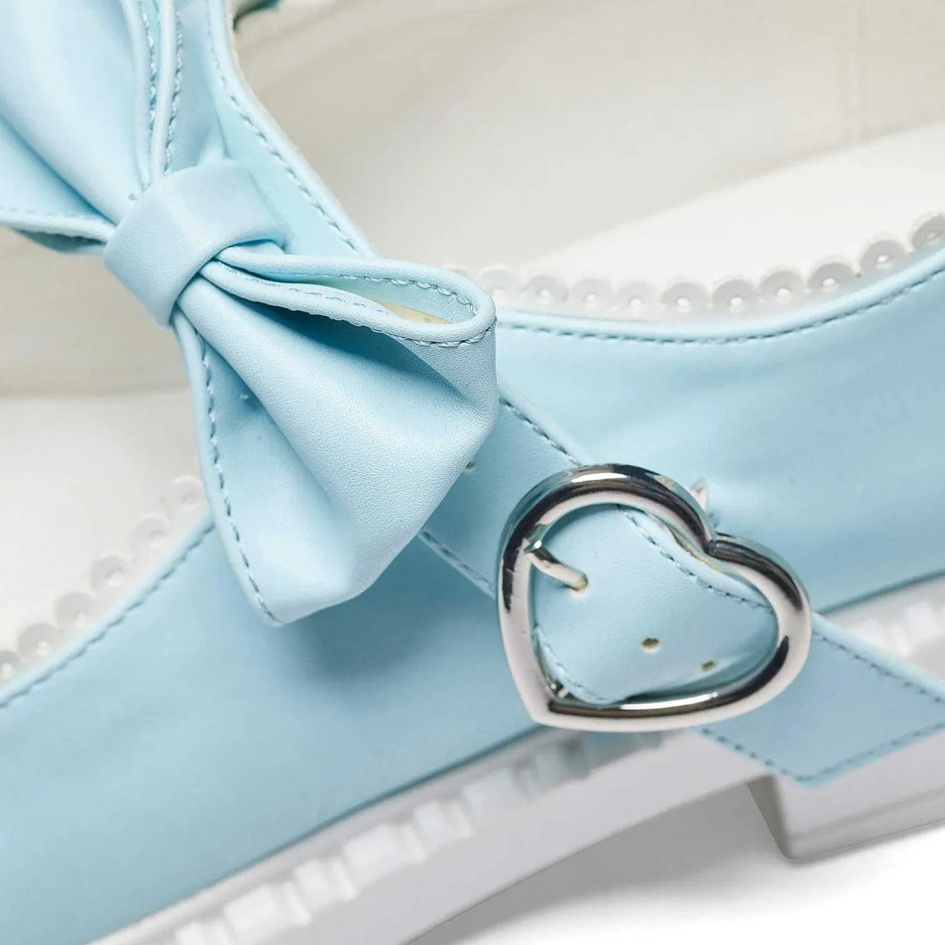 KOI footwear Fairy Lace Doily Mary Janes - Baby Blue<Women'S Flat Mary Janes