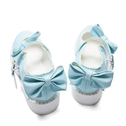 KOI footwear Fairy Lace Doily Mary Janes - Baby Blue<Women'S Flat Mary Janes