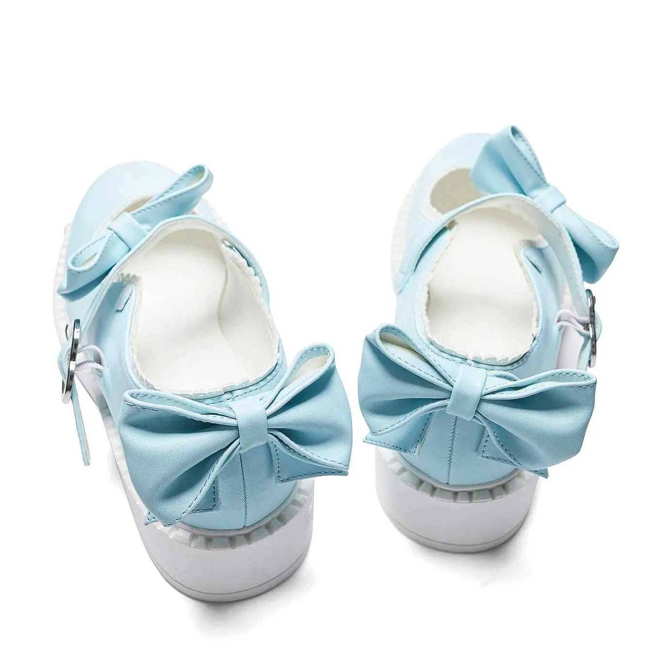 KOI footwear Fairy Lace Doily Mary Janes - Baby Blue<Women'S Flat Mary Janes