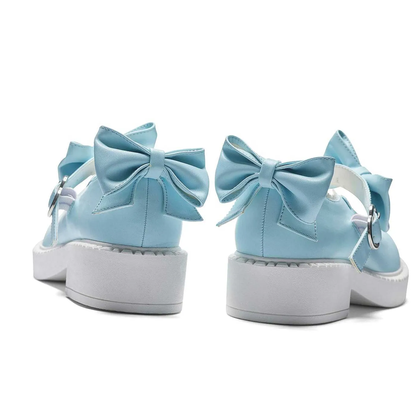 KOI footwear Fairy Lace Doily Mary Janes - Baby Blue<Women'S Flat Mary Janes