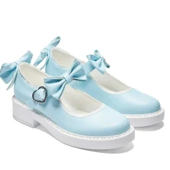 KOI footwear Fairy Lace Doily Mary Janes - Baby Blue<Women'S Flat Mary Janes