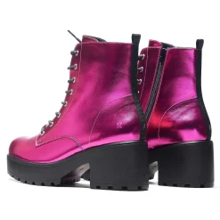 KOI footwear Fuschia Haze Military Platform Boots | Women'S Boots |<Women'S Platform Boots