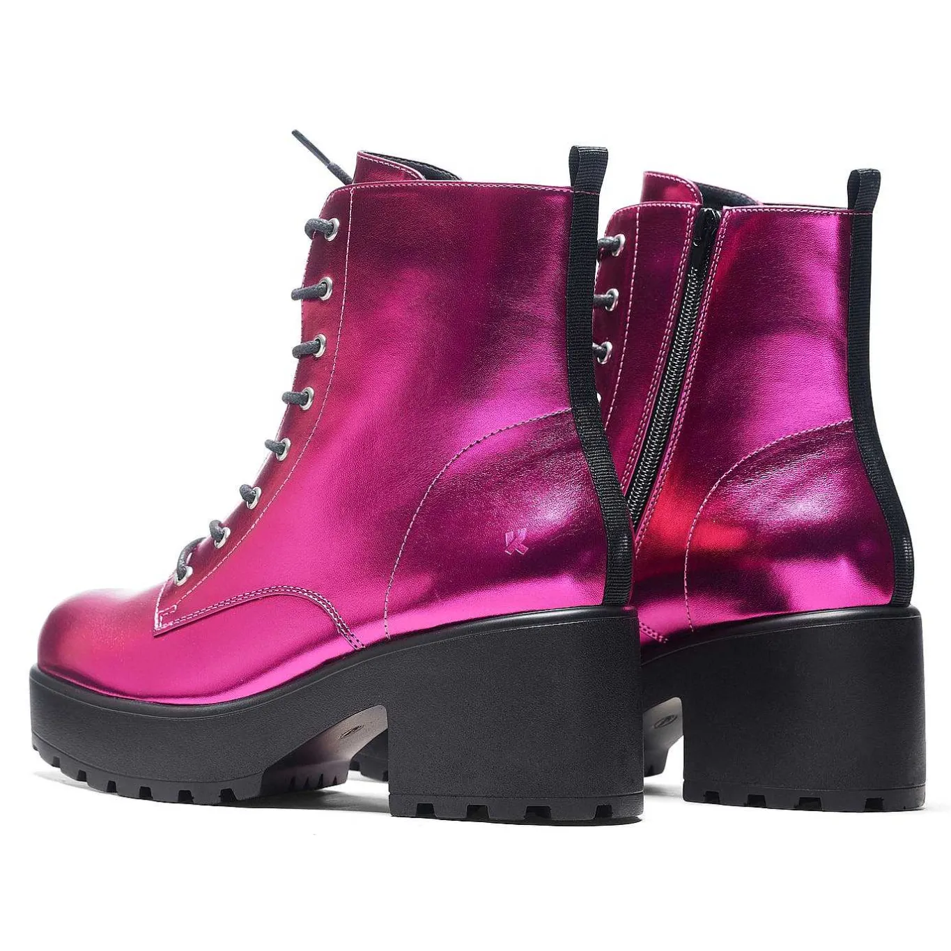 KOI footwear Fuschia Haze Military Platform Boots | Women'S Boots |<Women'S Platform Boots