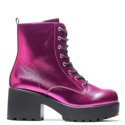 KOI footwear Fuschia Haze Military Platform Boots | Women'S Boots |<Women'S Platform Boots