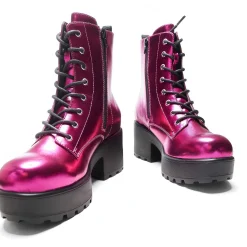 KOI footwear Fuschia Haze Military Platform Boots | Women'S Boots |<Women'S Platform Boots