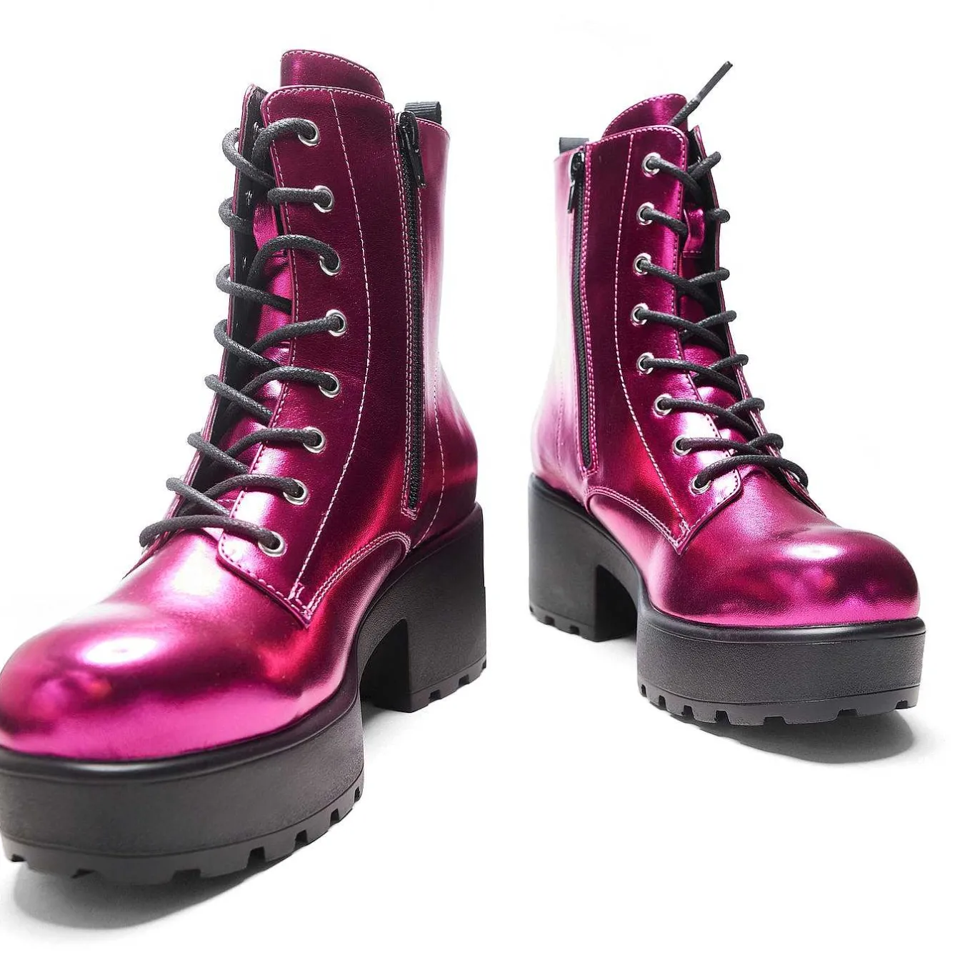 KOI footwear Fuschia Haze Military Platform Boots | Women'S Boots |<Women'S Platform Boots