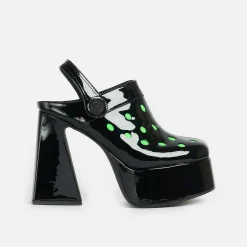 KOI footwear Galactic Boom Neon Alien Heels<Women'S Platform Heels