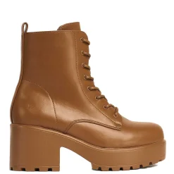 KOI footwear Gin Burnt Orange Platform Military Boots<Women'S Platform Boots