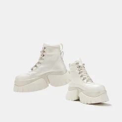 KOI footwear Gooey White Platform Boots<Women'S Chunky Boots
