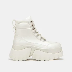 KOI footwear Gooey White Platform Boots<Women'S Chunky Boots