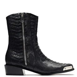 KOI footwear Higher Outlaws Men'S Coal Snake Cowboy Boots<Men'S Heeled Boots