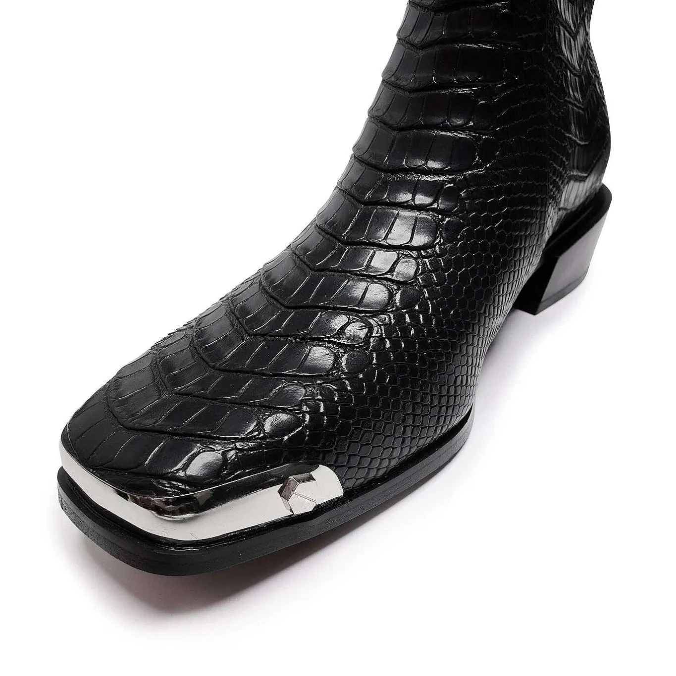 KOI footwear Higher Outlaws Men'S Coal Snake Cowboy Boots<Men'S Heeled Boots