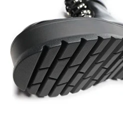 KOI footwear Hydra All Black Matrix Platform Boots<Women'S Chunky Boots