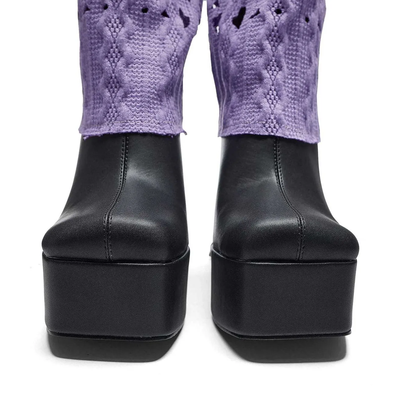 KOI footwear Jam Monster Heeled Long Boots - Purple<Women'S Heeled Boots