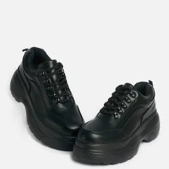 KOI footwear Jennie Striker Black Chunky Bubble Trainers<Women'S Black Trainers