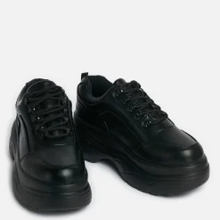 KOI footwear Jennie Striker Black Chunky Bubble Trainers<Women'S Black Trainers