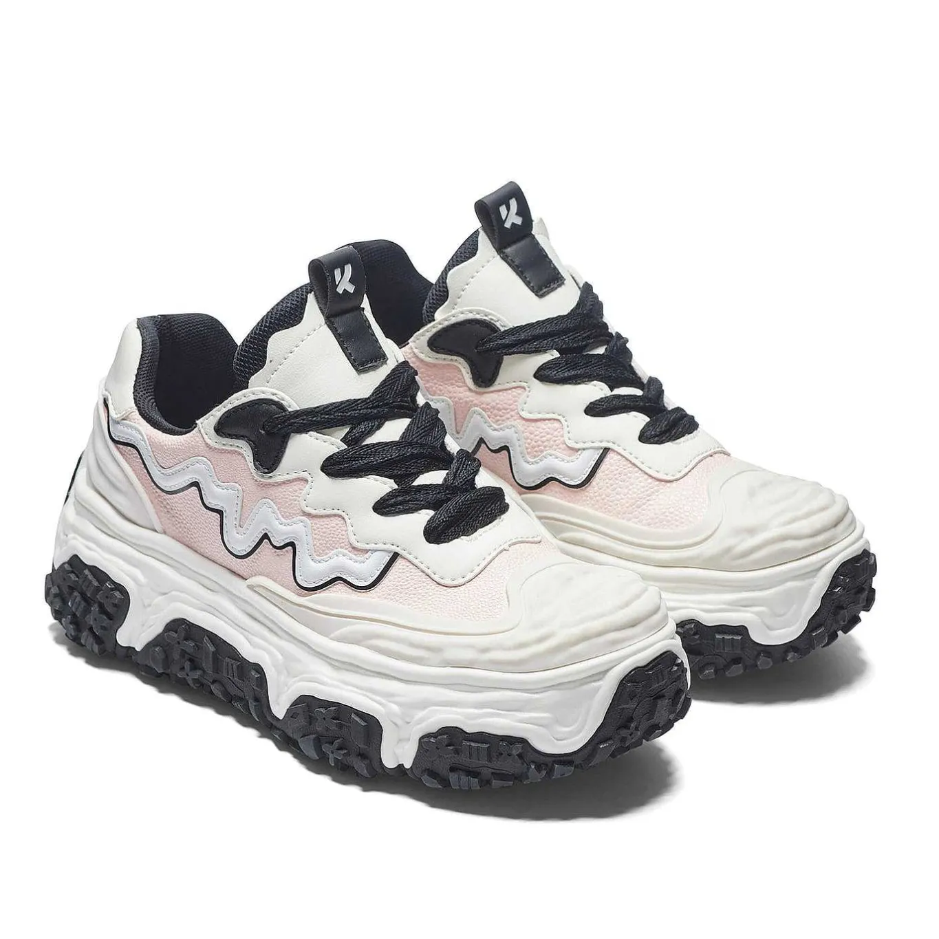 KOI footwear Layer Cake Chunky Trainers - White<Women'S Sporty Trainers