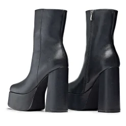 KOI footwear Lexus Black Platform Heeled Boots<Women'S Heeled Boots