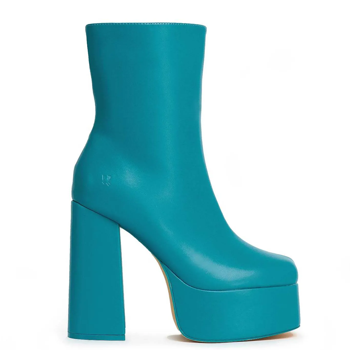 KOI footwear Lexus Steel Blue Platform Heeled Boots<Women'S Heeled Boots