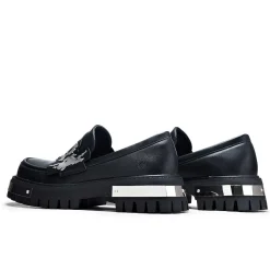 KOI footwear My Men'S Metal Loafers - Black |<Men'S Loafers