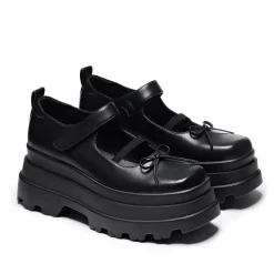 KOI footwear Obsidian Doll Trident Mary Janes - Black<Women'S Black Mary Janes