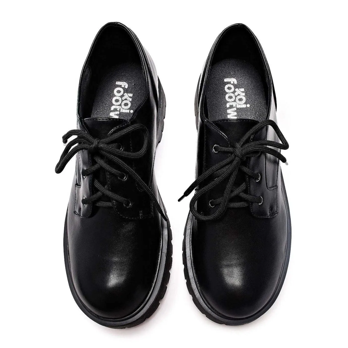 KOI footwear Pinemoon Men'S Black Lace Up Shoes<Men'S Lace Up